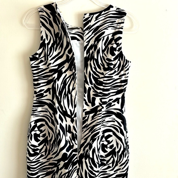 Calvin Klein - Zebra Print Sleeveless Sheath Dress - Picture 6 of 7